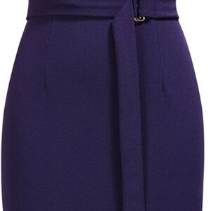 Women's Crewneck Sleeveless Wedding Guest Formal Cocktail Dresses